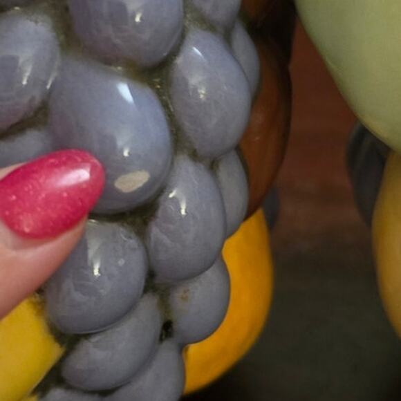 Set of 4 Hand Painted Fruit Ceramic Canisters - Picture 16 of 16